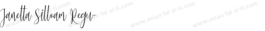 Janetta Silloam Regu字体转换